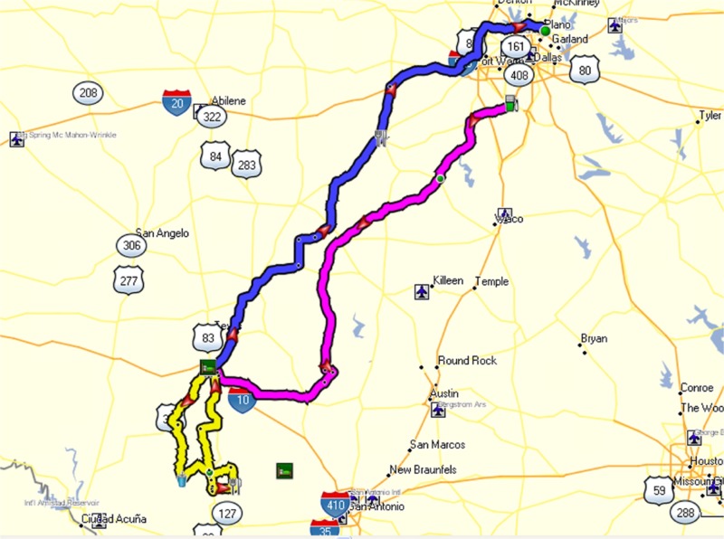 Map of Ride